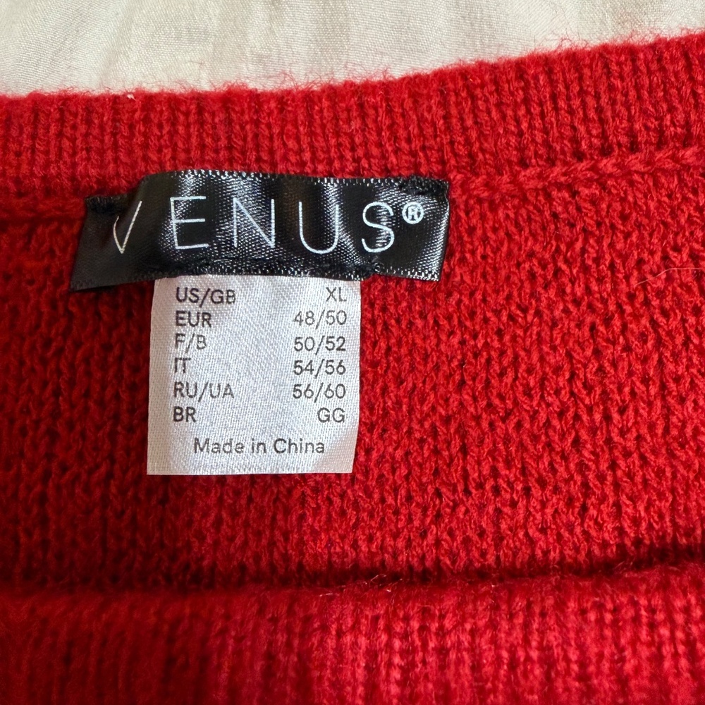 VENUS BUBBLE SLEEVE CROPPED SWEATER SIZE XL - Picture 4 of 5